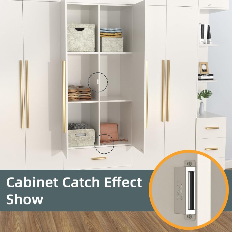 Jiayi Cabinet Door Magnets Strong Jiayi 2 Pack Kitchen Cabinet Magnets for Closure 66lbs Cabinet Magnetic Catch Heavy Duty Drawer Magnets for Cabinet Door Magnetic Catch Cupboard Magnetic Closure - Image 5